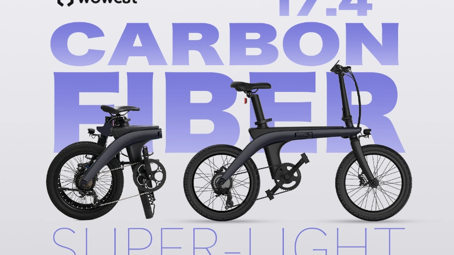 WOWCAT C1 จักรยานไฟฟ้าพับได้ โครงคาร์บอนไฟเบอร์ | 250W | วิ่งไกล 120 กม.