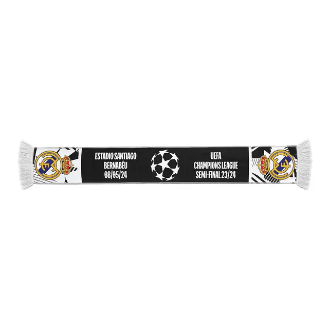 ผ้าพันคอรีลมาดริด UCL 23/24 Matchday Scarf Semifinal May 8th ของแท้