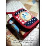 กระเป๋าสามพับใบสั้น ผ้าอเมริกา - สั่งทำค่ะ