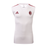 เสื้ออดิดาสเอซีมิลานแขนกุด เทรนนิ่งเจอร์ซี่สีขาวของแท้