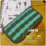 กระเป๋าสตางค์ใบยาว เทคนิคสานผ้า ผ้าคอตตอนไทย - สั่งทำนะคะ เปลี่ยนโทนสีได้ค่ะ