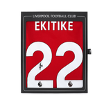 เสื้อลิเวอร์พูล 2025 2026 ลายเซ็นต์ Ekitike 22 อาร์มทองแชมป์พรีเมียร์ลีก มีใบรับรองลายเซ็นต์มือของแท้ ในกล่อง