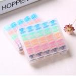 กระสวยคละสี บรรจุกล่อง