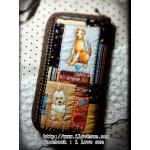 กระเป๋าเงินใบยาว I Love My Dog ผ้าคอตตตอนอเมริกาตัดต่อกับคอตตอนลินิน - สั่งทำค่ะ