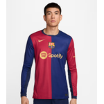 เสื้อบาร์เซโลน่า 2024 2025 ทีมเหย้ารุ่นสเตเดี้ยมแขนยาวของแท้