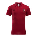 เสื้อโปโลอดิดาสเอซีมิลาน adidas Milan 3 Stripe Polo สีแดงของแท้