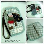 กระเป๋า iPhone กระเป๋าโทรศัพท์ ลาย Back to school (เด็กหญิง) - สั่งทำนะคะ