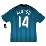 เสื้อลิเวอร์พูล 2008-09 Liverpool CL Third Shirt Alonso 14 ของแท้ ใหม่ป้ายห้อย Size XL