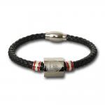 กำไลข้อมืออาร์เซนอลของแท้ Arsenal Colour Stripe Crest Bracelet