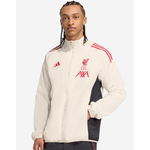 เสื้อแจ็คเก็ตลิเวอร์พูลอาดิดาส 25/26 Domestic Training สีขาวของแท้