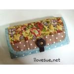 กระเป๋าสามพับใบยาวลายดอกไม้ - สินค้าสั่งทำค่ะ