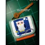 กระเป๋าสามพับใบสั้นลายนกฮูก - สั่งทำ