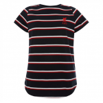 เสื้อทีเชิ้ตลิเวอร์พูล WOMENS NAVY STRIPE สำหรับสุภาพสตรีของแท้
