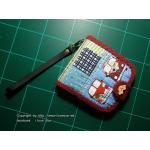 กระเป๋าใบสั้นโทนน้ำเงินแดง - สั่งทำ