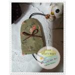 ครอบกุญแจทรงระฆังประดับโบว์ - สั่งทำนะคะ (คละลายผ้าให้)