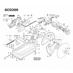 สกรูเกลียวมีร่อง เครื่องตัดเหล็ก BOSCH รุ่น GCO14-24, GCO14-24J, GCO200, GCO220, GCO2000 Pn.1619P03835 (แท้-สั่ง)
