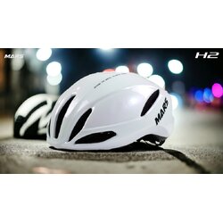 หมวกจักรยาน MARS รุ่น H2 ทรง Aerodynamic พร้อมเคลือบสี Pearlized