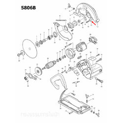 RUBBER SLEEVE 6 เลื่อยวงเดือน Makita 5806B [#13] , 5900B [#31] P/N.262502-6 (แท้) ##