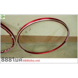 ขอบล้ออลูมิเนียมสองชั้น Hashiru 27.5 x 1.75 (650B) 32 รู ขอบเรียบ (ต่อวง)