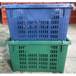 ตะกร้าผลไม้ ลังหูเหล็ก ขายส่ง เริ่มตันใบละ120บาท(@50ใบ) บรรจุ 25kg. เบอร์ rs 001