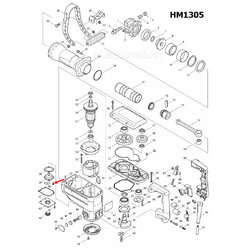 น๊อต M4X12 สกัด เจาะพื้น มากีต้า Makita HM1305 [#37], 5103N [#49] Pn.911116-5 (แท้) ##