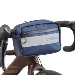 กระเป๋าหน้าคาดแฮนด์จักรยาน Vincita B010C WAKE UP HANDLEBAR BAG BLACK แบบสายคาดหน้าแฮนด์ พร้อมสายสะพาย น้ำหนักเบา ขนาดกระทัดรัด