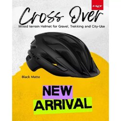 หมวกจักรยาน MET CROSSOVER 2 in 1 ถอดแก๊ปหน้าได้ – ปั่นเสือภูเขาเท่ ปั่นเมืองก็ชิล! มีไฟท้าย LED 4 โหมด ใช้งาน 60 ชม. ระบบปรับกระชับ 360° ปลอดภัยผ่านมาตรฐาน CE, US, AS/NZS