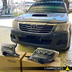 รีวิวงานติดตั้ง ไฟหน้า GR V3 : VIGO CHAMP
