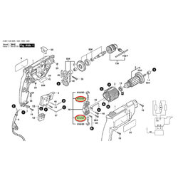 แปรงถ่าน Bosch บอช GBM400 P/N.2604321905 (แท้) ##