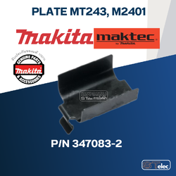 PLATE แท่นตัดไฟเบอร์ Makita มากีต้า MT243, M2401 [#66] Pn.347083-2 (แท้) ##
