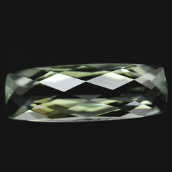 พลอยอะเมทิสต์สีเขียวเจียรตาข่าย 5.80 กะรัต AAA