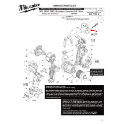 ด้ามจับ สว่านกระแทกไร้สาย Milwaukee มิลวอกี้ M18 FPD2-0 Pn.204285003 (แท้-สั่ง)
