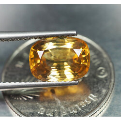 เพทาย 4.13 กะรัตสีเหลืองบ่อแก้วกัมพูชา (0718)