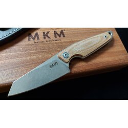 MKM MAKRO 1 M390 SW SHEEPSFOOT FIXED bld NAT CNV MICARTA hdl
