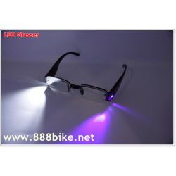แว่นตา CYCLING SUNGLASSES LED light Anti-fatigue Reading Glasses xp14(อ่านหนังสือหรือปั่นกลางคืน)