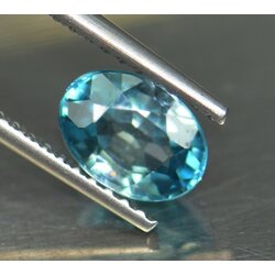 เพทายสีฟ้าน้ำทะเล (Zircon) 1.35 กะรัต (0553)