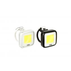 KNOG ไฟหน้าไบเดอร์ม๊อบมิสเตอร์ชิพ BLINDER MOB MR CHIPS, หลอดเหลี่ยม, ขอบดำ/เลนซ์ขาว,ขอบเงิน/เลนซ์ขาว