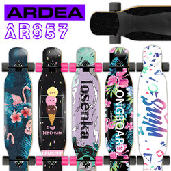 ARDEA AR957 Longboard ลองบอร์ด วัสดุไม้ Maple 8 ชั้น (Truck สีดำ)