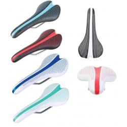 GENETIC อานนั่ง รุ่น PERFECT, ทูโทน ดำ/ขาว, ดำ/แดง, ดำ/ฟ้า, ขาว/ฟ้า, ขาว/เขียว