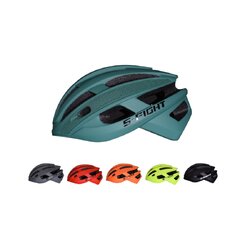 หมวกปั่นจักรยาน S-FIGHT รุ่น GH-19 ตัวล็อคเปลี่ยนใหม่ สายคาดมีแถบสะท้อนแสง สีเมทัลลิค รอบศีรษะ 55-60 Cm.