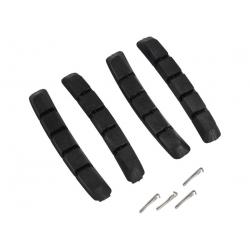 เฉพาะแผ่นยางเบรค SHIMANO V-Brake รุ่นถูก, (ALLOY), (ใช้กับล้อมีเนียม) แพ็คละ 2 คู่