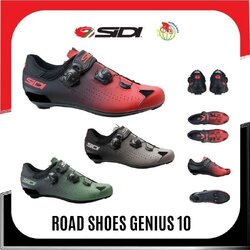 รองเท้าเสือหมอบ SIDI GENIUS 10 Carbon Road Cycling Shoes พื้นคาร์บอน NEW2024