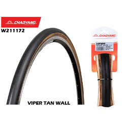 ยางนอกเสือหมอบ Chaoyang VIPER TANWALL Folding 700x25C W211172 ขอบพับ