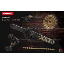 ชุดขับเคลื่อน SRAM XX1 EAGLE GROUPSET DUB , 1X12 SPEEDs (ไม่รวมกะโหลก) สีทอง