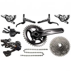 SHIMANO XTR GROUPSET 11, 1*11 สปีด กรุ๊ปเซท รุ่นจาน 1 ชั้น กะโหลก BB93,BB94 (ไม่รวมชุดดิสเบรค)