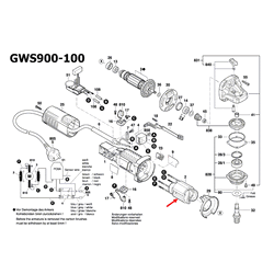 ฟิลคอยล์ เครื่องเจียร์ บอส BOSCH GWS 900-100, GWS 900-100S Pn.160422059G (แท้)##(*)