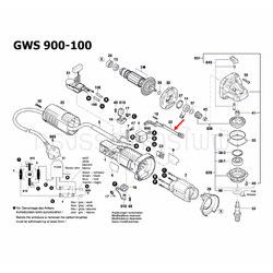 ก้านสวิทช์ หินเจียร Bosch GWS900-100, GWS900-100S [#22] Pn.1619P10968 (แท้-สั่ง)