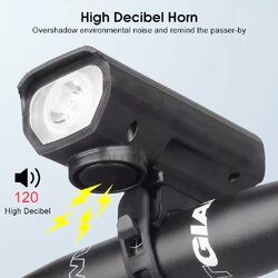 ไฟหน้าจักรยาน BICYCLE LIGHT CYGM-858 มีแตร
