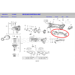 ELECTRONICS หินเจียร Milwaukee มิลวอกี้ M18 CAQ125XPDB-O Pn.203587001MWK (แท้-สั่ง)