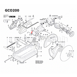 สปริงกด เครื่องตัดเหล็ก BOSCH รุ่น GCO14-24, GCO14-24J, GCO200, GCO220, GCO240, GCO2000 Pn.1619P03864 (แท้-สั่ง)